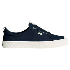 Cariuma OCA Low Sneakers Organic Cotton Canvas Vulcanized Lace Up Navy 13M 14.5W